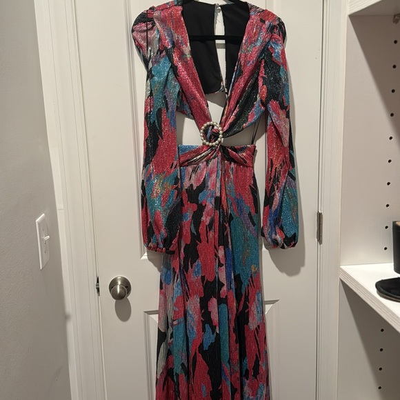 Luxxel maxi dress. Size S. Dry clean like new. Multicolor. - Picture 3 of 4